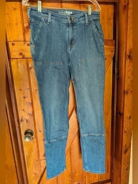 Carhartt Women’s Medium Blue Cargo Work Jeans